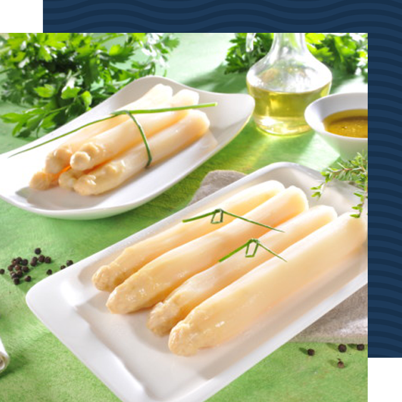 asperges assiette d'asperges du Sud Ouest